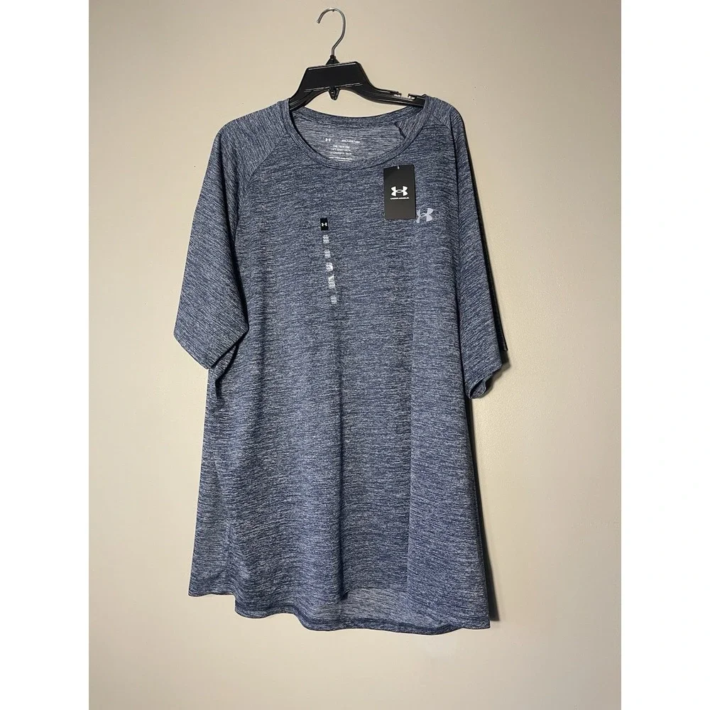 Under Armour UA Tech 2.0 T-shirt Big & Tall Blue Size 4XL New